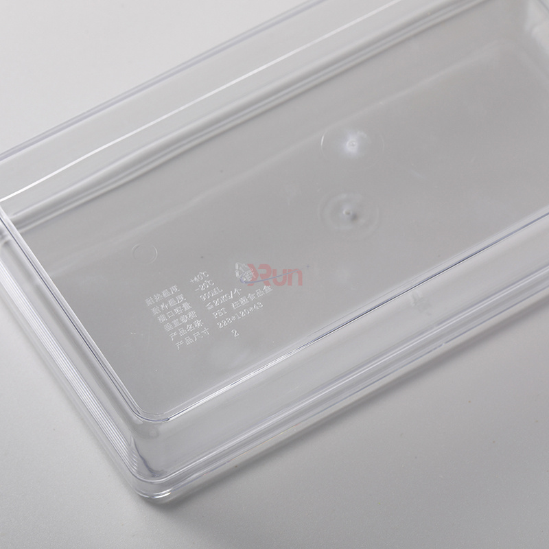 When you buy leak-proof plastic jars wholesale, they are designed to fit our rectangular clear box, offering a perfect plastic cake containers option for safe custom chocolate packaging.